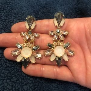 Light pink & navy blue earrings from Francesca’s
